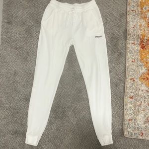 White Gym Shark Joggers size medium